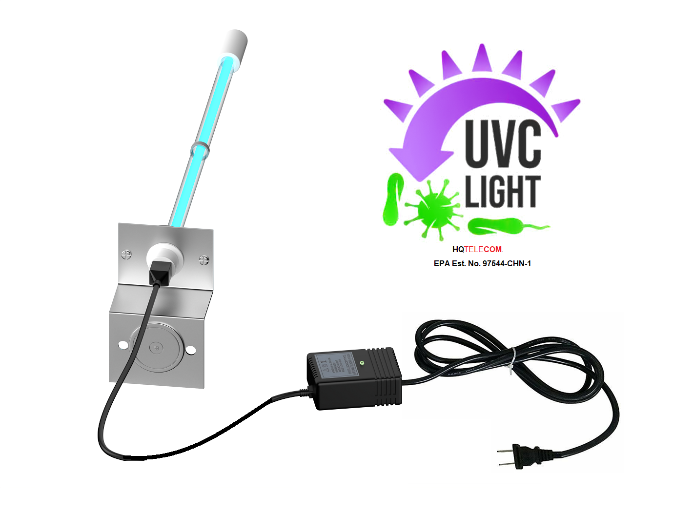 UV Light Air Purifier for AC HVAC Coil 120VAC Ballast & 14″ Bulb | HQ Telecom