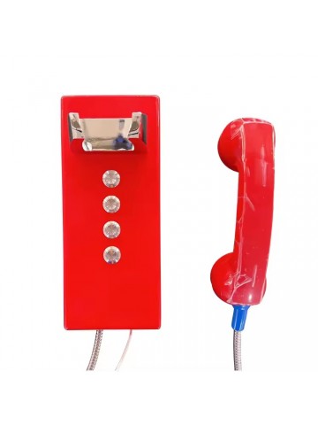 Vandal-Resistant Speed-Dial Wall-mount Phone - 4 Buttons